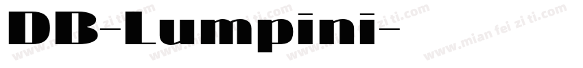 DB-Lumpini字体转换