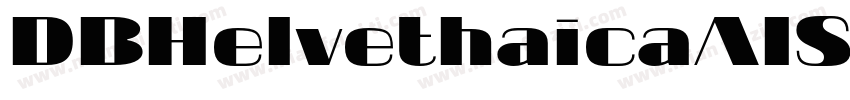 DBHelvethaicaAISX字体转换