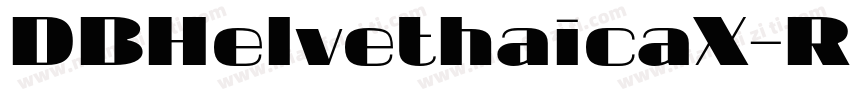 DBHelvethaicaX-Reg字体转换