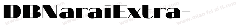 DBNaraiExtra字体转换