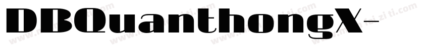 DBQuanthongX字体转换