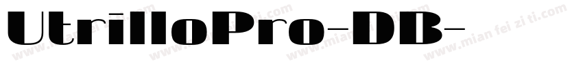 UtrilloPro-DB字体转换