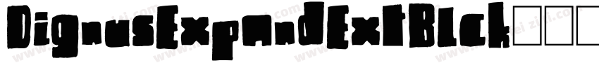 DignusExpandExtBlck字体转换