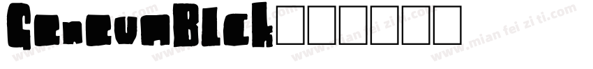 GenevaBlck字体转换