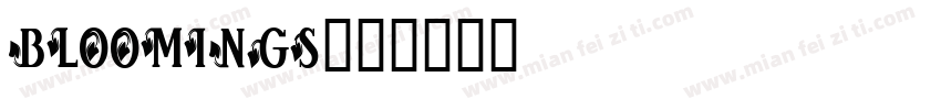 Bloomings字体转换