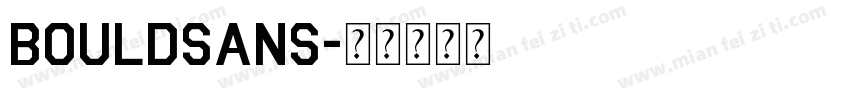 bouldsans字体转换