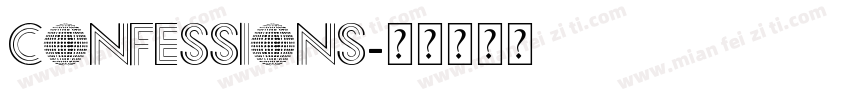 Confessions字体转换