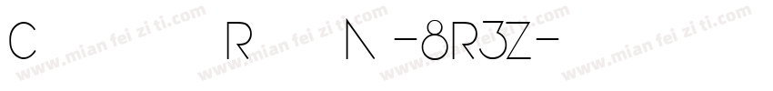 ConfusionRegular-8R3Z字体转换