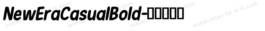 NewEraCasualBold字体转换