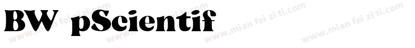 BW7pScientif字体转换