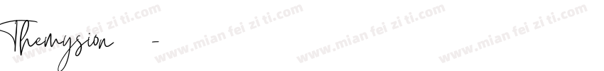 Themysion字体下载字体转换