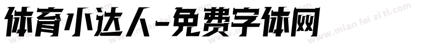 体育小达人字体转换
