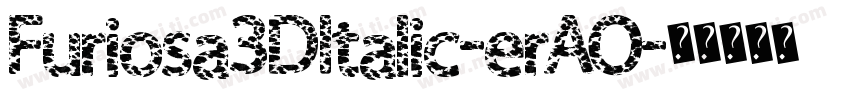 Furiosa3DItalic-erAO字体转换