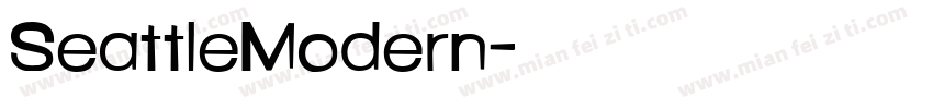 SeattleModern字体转换