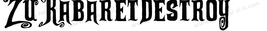 ZuKabaretDestroy字体转换