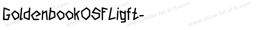 GoldenbookOSFLigft字体转换
