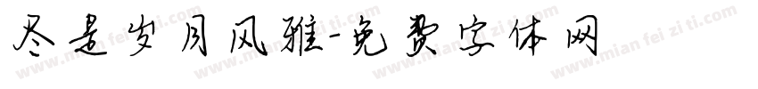 尽是岁月风雅字体转换