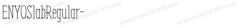ENYOSlabRegular字体转换