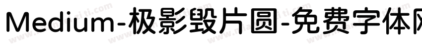 Medium-极影毁片圆字体转换