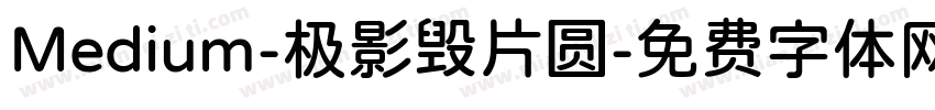 Medium-极影毁片圆字体转换