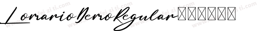 LomarioDemoRegular字体转换