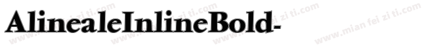 AlinealeInlineBold字体转换