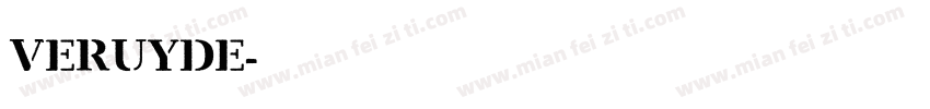 VERUYDE字体转换