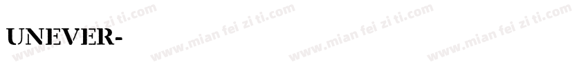 unever字体转换