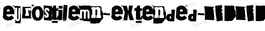 eurostilemn-extended字体转换