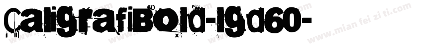 CaligrafiBold-lgd60字体转换