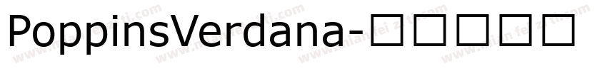 PoppinsVerdana字体转换