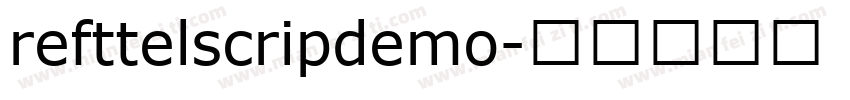 refttelscripdemo字体转换