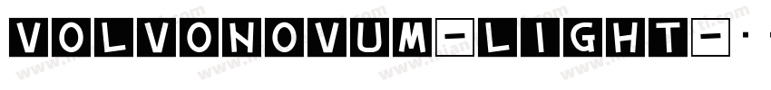 volvonovum-light字体转换