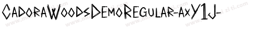CadoraWoodsDemoRegular-axY1J字体转换