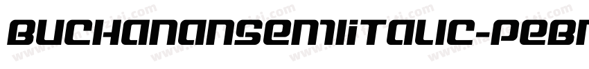 BuchananSemiItalic-PeBm字体转换