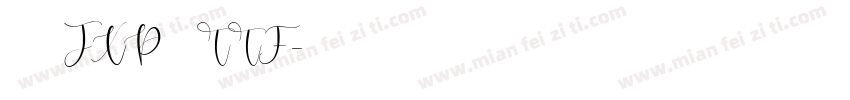 绿木屐JXP正楷TTF字体转换