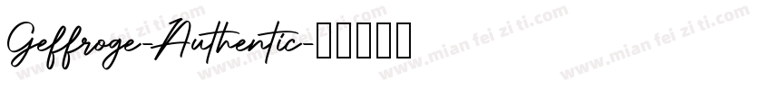Geffroge-Authentic字体转换