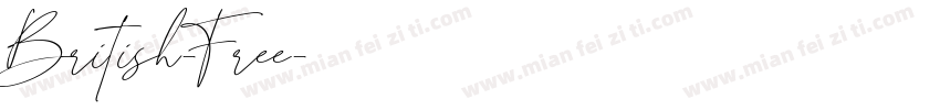 British-Free字体转换