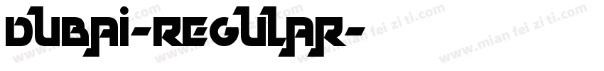 Dubai-Regular字体转换