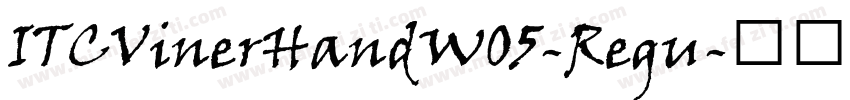ITCVinerHandW05-Regu字体转换