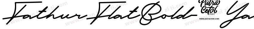FathurFlatBold-6Yanx字体转换