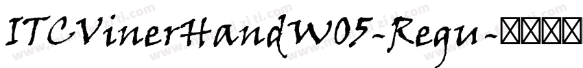 ITCVinerHandW05-Regu字体转换