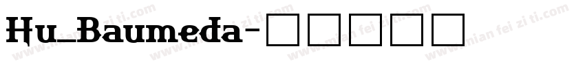 Hu_Baumeda字体转换