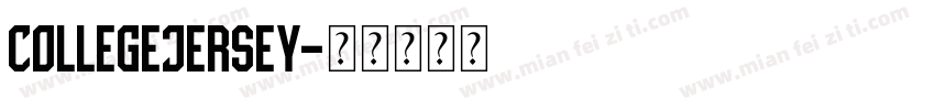 CollegeJersey字体转换