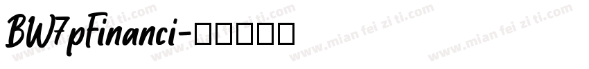 BW7pFinanci字体转换