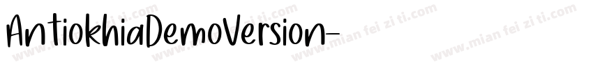AntiokhiaDemoVersion字体转换