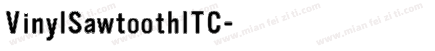 VinylSawtoothITC字体转换