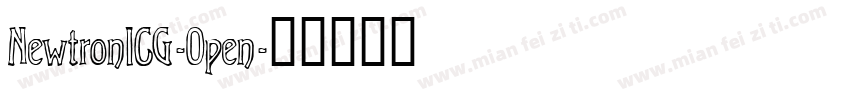 NewtronICG-Open字体转换