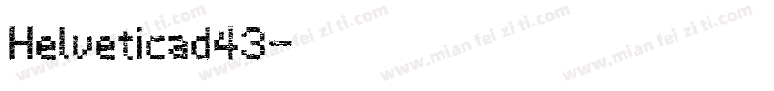 Helveticad43字体转换