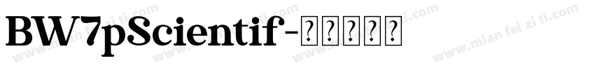 BW7pScientif字体转换